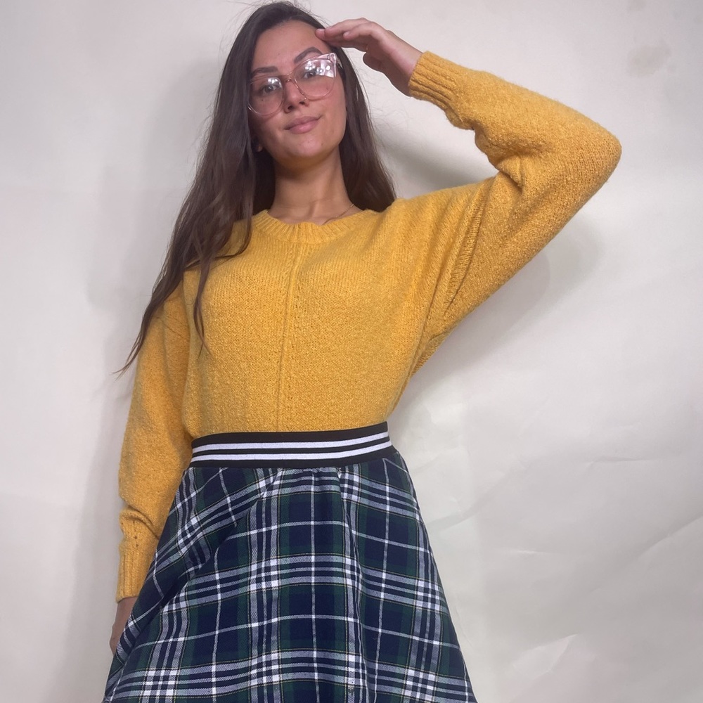NWT Vero Moda mustard yellow Marsh oversized sweater Size XL